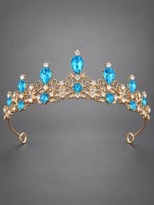 1PC Kids Rhinestone Crown Headband, Girl's Crown Perfect For Birthday Parties, Princess Dress-Up Performances, And Holiday Gifts - Multicolor - View 11