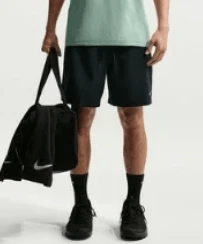 Nike Dri-FIT Men's Moisture-Wicking Quick-Dry Stretch Smooth Athletic Shorts - Black - View 5