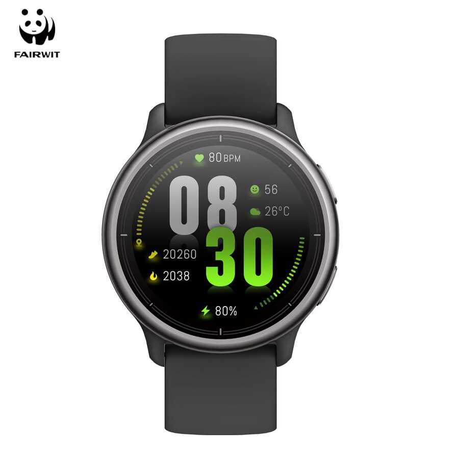 PANDA DR09 智慧穿戴手錶,相容 iOS/Android,支援多國語言、多款錶盤、多種運動模式,具備藍牙通話、簡訊通知、鬧鐘功能 - 黑色 - 查看 1