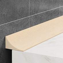 1pc 1m/39.37inch Silicone Self-Adhesive Kitchen Sink Edge Water Barrier Strip, Countertop Edge Decorative Strip - Anti-Drop Edge Strip, Bathroom Vanity Water-Resistant Countertop Splash Guard Strip, Easy Installation - Trimmable - A - View 11