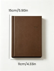 1 Strawberry Chocolate A6 Notebook, Minimalist Pure Pink Diary, Pocket Diary, Suitable For Daily Recording And Plan Management - Multiple Styles - View 4