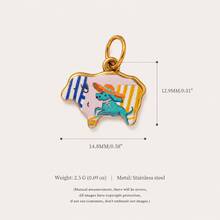 1pc Beautiful Farm Animal Resin Charm Bulk, Multiple Cute Mini Pendant Charms With Cat, Cow, Horse, Sheep Patterns, With Jump Rings, DIY Jewelry Making Accessories, Perfect For Bracelets, Necklaces, Earrings, Keychains And Handmade Gifts - Multicolor - View 7