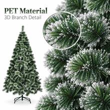 3D Snow Flocked Christmas Tree, PET Holiday Tree For Home Decor - Green - View 4