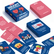 Heart Reconnect Couples Conversation Card Game, 200 Question Cards, Christmas Game Party Gift, Interactive Tabletop Game For Couple Date Night & Holiday Gathering - Multicolor - View 1
