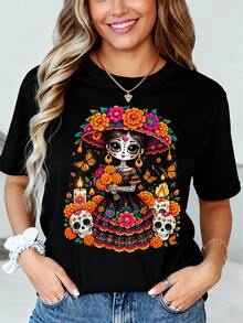 Women T-Shirts - Black - View 1