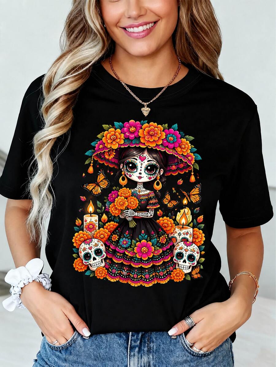 Women T-Shirts - Black - View 1