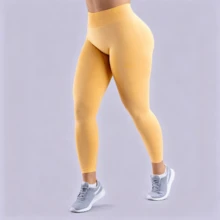 Women Pants - Yellow - View 10