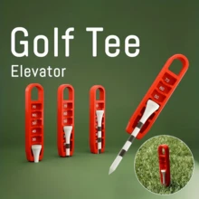 2pcs Golf Tee Storage Bag + Adjustable Golf Tee Depth Setter And Puller - Featuring Precise Height Adjustment And Lift - Perfect For Consistent Tee Placement, Ideal Father's Day Gift, Golf Tee Setup Tool, Durable Material, Golf Training Accessory - Multicolor - View 12