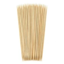 Brochetas de Bambú 3mm * 20cm, Palillos de Brocheta para Parrilla BBQ - Ver 1