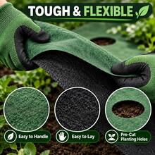 Barrier Landscape Fabric, Heavy Duty Ground Cover Mat, Permeable Control Fabric, Suitable For Flower Beds, Patios, Lawns, Gardens, Orchards, Irrigation Areas, Strawberry/Tomato Vegetable Beds - A - View 6