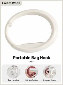 1 buah Gantungan Meja Portabel Multifungsi, Rak Gantung Tepi Meja untuk Tas Tangan, Gantungan Penyimpanan Tas/Kunci/Earphone, Desain Mini Ringan Hemat Ruang, Cocok untuk Kantor, Ruang Belajar, Rumah, dan Berbagai Skenario - MultiWarna - View 10