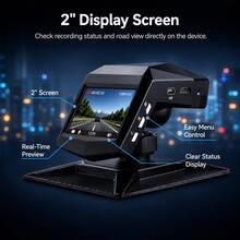 1080P Full HD Dash Cam | 1080P High Definition Recording, G-Sensor Collision Detection Protection, Motion Detection, Loop Recording - A - View 7