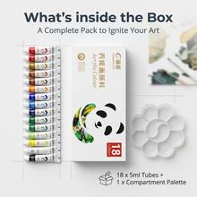 12/18/24 Color 5ml Acrylic Painting Paints + Palette, Suitable For Glass And Paper Painting Paints Set Of Tools - Acrylic Paint - View 11