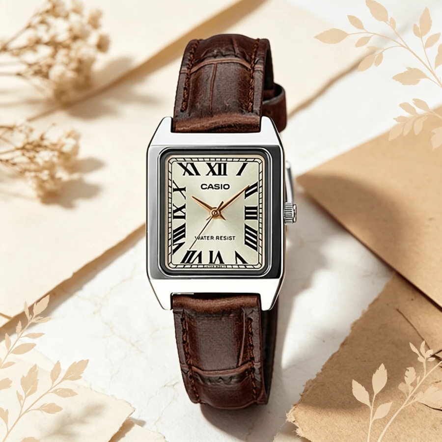 Casio Women Quartz Watches - Coffee Brown - View 1