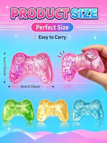 1 buah Mainan Berbentuk Pengontrol Game, Mainan Edukasi Anak > Mainan Edukasi Anak Lainnya (Warna/Model Acak) Lembut dan Kenyal - MultiWarna - View 2