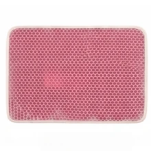 Double Layer Cat Litter Trapping Mat, Aesthetic Honeycomb Cat Litter Collection Mat, Washable Anti-Scatter Waterproof Pet Mat, Suitable For Cat Litter Box, Multiple Colors - Pink - View 16