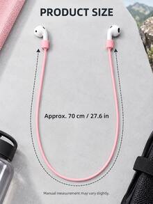 2pcs/1pc Portable Travel Earphone Anti-Loss Lanyard, Soft Silicone Wireless Earphone Strap, Outdoor Running And Vacation Travel Accessory - Multicolor - View 10