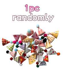60/30/15/1pc Mini Birthday Hat, Cartoon Cute Hat Decor, Birthday Gift, Easter Gift, Random Color, Suitable For Holiday Celebrations, Family Gatherings, Camping, Birthday Parties, Tea Parties, Weddings, Home And Office Parties - A - View 9