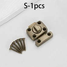 1/2 Pack Multi-Color Zinc Alloy Heavy Duty Rotating Button Door Bolt, 180 Degree Rotating Barrel Bolt, Matte Finish, Surface Mounted Door Lock, Easy Installation Privacy Lock, Suitable For Indoor Doors, Bathrooms, Toilets, Main Doors, Sheds, Home Hardware Accessories - Rotating Pin Lock - View 21
