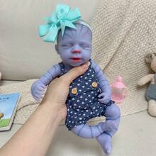 13 Inch Lovely Reborn Realistic Silicone Doll Emit Fluorescence Reborn Baby Doll Toy For Birthday Gifts Anatomically Accurate - Silicone Girl - View 4