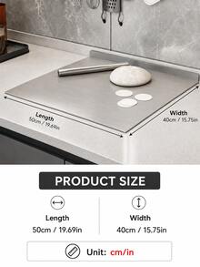 3pcs/1pc Stainless Steel Cutting Board, Heavy Duty Chopping Board, Convenient Double-Sided Stainless Steel Cutting Board For Meat, Fruit, Vegetable, Bread And Baking, Non-Slip Edge Cutting Board, Butcher Block, Cheese And Board, Thickened Anti-Mold, Suitable For Home And Restaurant Use, Easy To Clean With Water, Essential Kitchen Tool For Home Cooks And Cooking Enthusiasts, Kitchen Supplies, Suitable For Home, Dorm, Kitchen Tools, Perfect As Home Gift, Christmas Or Back To School Gift. - Silver - View 18