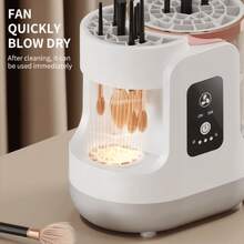 SOKANY Electric Makeup Brush Cleaner, Integrated Washing And Drying, One-Button Deep Descaling + Air-Drying Ready To Use, Ready To Wash And Use Without Hurting Hair, Soft Bristles, USB Cable Power Supply, Small And Exquisite, An Intimate Gift For Girls - Handheld Scrubber - View 10