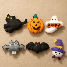 Stitch Your Halloween! 6-Piece Kids Sewing Kit With Needles – Suitable For Ages 3-14, Super Cute Design, Beginner's Dream Set - Halloween Sewing 6-piece Set - View 6