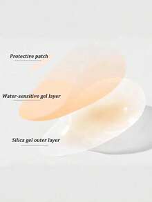 2pcs/Pack Women's Adhesive Teardrop-Shaped Lifting Breast Pads, Invisible Seamless Ultra-Thin Design, Not Suitable For Bikini Inner, Not Reusable, Suitable For Multiple Occasions, Enhances Slimming - Thin style - View 4