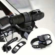 2pcs 360° Rotatable Bicycle Flashlight Mounts - LED Flashlight Holder, Adjustable Bike Light Clip, Bicycle Accessories, For Handlebar Lighting, Fits Handlebars, Suitable For Night Riding, Outdoor Cycling, Mountain And Road Bikes, Ideal For Cycling Enthusiasts, Bicycle Accessories And Cycling Gear, Universal Bicycle Flashlight Clip, Convenient For Night Commuting And Cycling Adventures - Multicolor - View 1