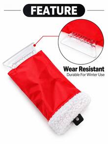 1Pc Winter Car Ice Scraper Glove – Soft Lined Snow Removal Mitten With Built-In Scraper, Portable Tool For Windshield, Window & Roof De-Icing, Easy To Use - A - View 6