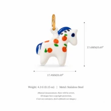 1pc Sweet & Cute Enamel Metal Charm Assortment, Multi-Pattern Mini Pendant Charms With Adorable Pet Animals And Fun Daily Elements, Lead-Free & Nickel-Free, DIY Jewelry Making Supplies, Perfect For Bracelets, Necklaces, Earrings, Keychains And Handmade Gifts - Multicolor - View 8