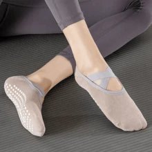 6 Pairs Versatile Yoga Socks For Women - 6 Color Variety With Non-Slip Silicone Grips, Breathable Perfect For Pilates/Floor Work/Ballet - Multicolor - View 4