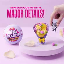 ZURU Kawaii Mini Bouquet Surprise Ball, Cute Miniature Flower & Animal Collection, Random Style Display Decoration - Multicolor - View 8