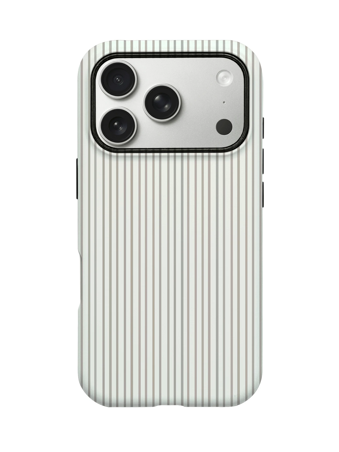 Minimalist Light Khaki Striped Phone Case, Full Coverage Design, Bohemian Style, Compatible With IPhone 17, 17 Pro, 16 Pro Max, 15 Pro, 13, 11, 12, XS, 8 Plus And 7, 2-In-1 Design, Striped Phone Case, Phone Protective Cover, Convenient Protective Sleeve, Phone Accessories, Phone Decorations, Phone Strap, Mother's Gift