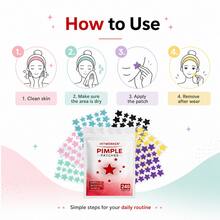 240PCS Star Pimple Patches, Multi-Color Hydrocolloid Spot Patches, Cute Star Shape Face Stickers, Day & Night Use, Easy Apply Daily Skin Care Accessories - Multicolor - View 6
