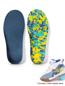 1 Pair Camouflage Pattern Sports EVA (Ethylene-Vinyl Acetate Copolymer) Small Size Insoles For Outdoor All Season - Blue - View 8
