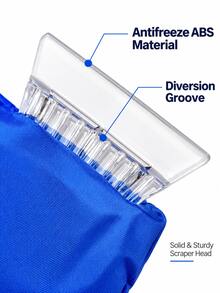 1Pc Winter Car Ice Scraper Glove – Soft Lined Snow Removal Mitten With Built-In Scraper, Portable Tool For Windshield, Window & Roof De-Icing, Easy To Use - A - View 4