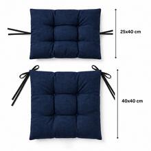 1 Pc-2pcs Premium Versatile Seat Cushion – Multipurpose Pad For Dining Chairs, Floor Seating, And Armchairs - Blue - View 9