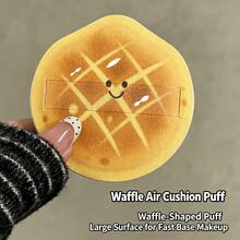 Faiccia Cute Baking Series Makeup Puff Set, Soft Bear & Toast Shape Powder Puff, Wet & Dry Use Foundation Sponge, No Powder Absorption Beauty Tool The Powder Puff Is Made Of High-Quality Soft Material, Bouncy And Elastic, Gentle On Skin, No Irritation. - Multicolor - View 15