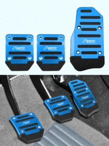 3PCS Multi-Color Universal Car Brake & Accelerator Pedal Pads, Anti-Slip Pedal Mat Set, Accelerator Pedal Cover, Car Brake Pedal Protector, High-Quality Anti-Slip Pedal Pads, 3-Color Brake, Accelerator, Clutch Pedal Set, Suitable For Manual Transmission Car Pedal Mats, Anti-Slip Durable Foot Pedals - 3-piece Car Pedal Set - View 8