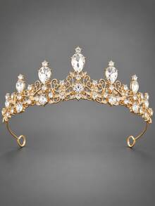 1PC Kids Rhinestone Crown Headband, Girl's Crown Perfect For Birthday Parties, Princess Dress-Up Performances, And Holiday Gifts - Multicolor - View 6