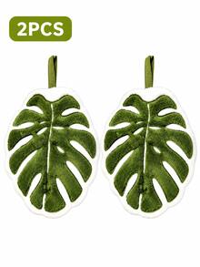 Leaf-Shaped Microfiber Absorbent Towel With Hanging Ring, Fashionable Bathroom And Kitchen Hand Towel, Perfect Gift For Mother's Day And Holidays - Multiple Styles and Colors - View 16
