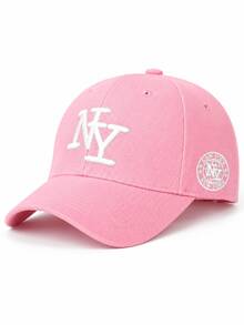 1pc Women's New York Letter Embroidered Baseball Cap, Fashion Casual Hat For Spring/Autumn Travel, Beach, Vacation - Multicolor - View 10