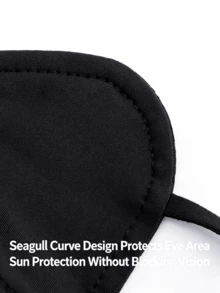 CAMEL CROWN Unisex Outdoor Sun Protection Face Mask, UV Protection Face Cover, Eye Corner Shield, 3D Stereo Cycling Mask - Phantom Black - View 4