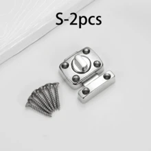 1/2 Pack Multi-Color Zinc Alloy Heavy Duty Rotating Button Door Bolt, 180 Degree Rotating Barrel Bolt, Matte Finish, Surface Mounted Door Lock, Easy Installation Privacy Lock, Suitable For Indoor Doors, Bathrooms, Toilets, Main Doors, Sheds, Home Hardware Accessories - Rotating Pin Lock - View 14