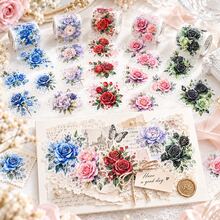 2m/Roll Floral Dream Lace Series PET Tape, Botanical Flower Cutout Washi Tape For Scrapbooking Decoration And Collage, DIY Decorative Stickers - Multicolor - View 7