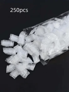 100/300/500pcs Disposable Plastic Waterproof Ear Covers For Bath, Shower, Hair Salon, Ear Protection, Hair Dyeing Tool - Multicolor - View 15