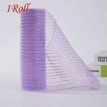 1/2 Roll Decorative Mesh Ribbon - 10 Inch X 30 Feet Per Roll, Metallic Foil Mesh Ribbon, Suitable For Wedding, Birthday, Halloween, Thanksgiving, Christmas, New Year DIY Gift Decoration And Home Decor - Multicolor - View 57