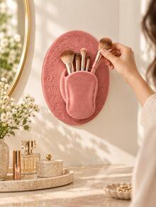 1pc Makeup Brush Wall Organizer, Western Cowgirl Cosmetic Storage Holder, Hanging Beauty Tool Organizer For Vanity Bedroom Decor - Hat Storage - View 8