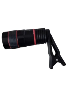 Universal 8x/12x/20x Telephoto Lens Accessory, Clip-On Zoom Lens For Smartphones And Tablets, HD Photography Zoom Lens, Photography And Video Zoom Lens With Phone Clip (For Single Lens) - A - View 6